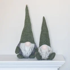 Weihnachtswichtel, Grün, Stoff, 42 Cm