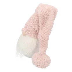 Weihnachtswichtel Mit Langer Mütze, Rosa,  Stoff, 63 Cm