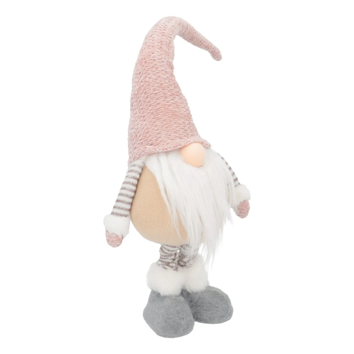 Weihnachtswichtel Mit Teleskopbeinen, Rosa, Stoff, 65 Cm