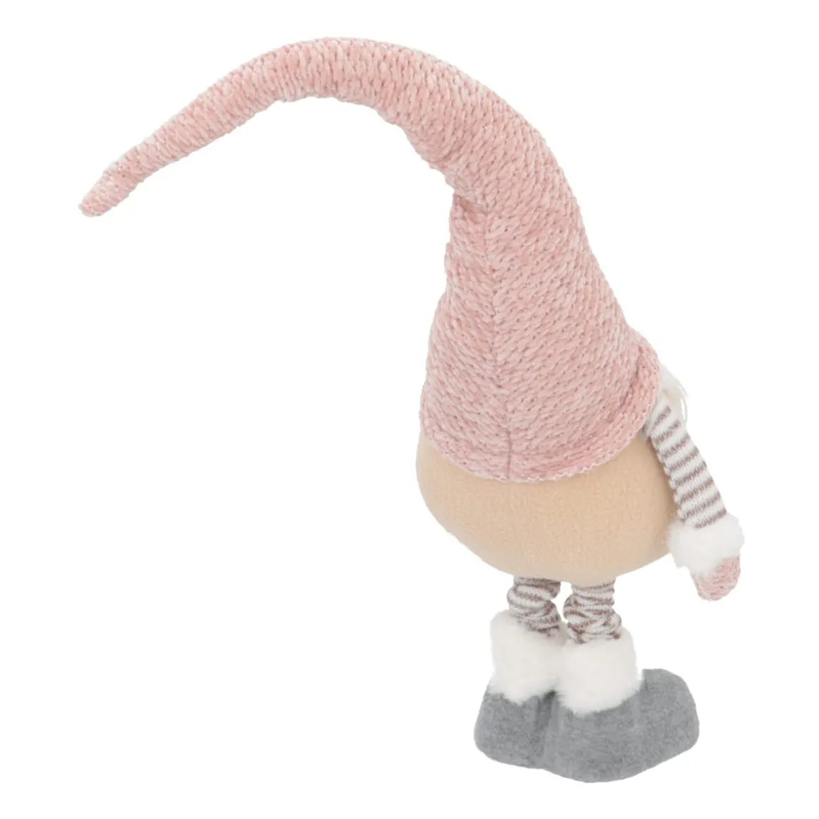 Weihnachtswichtel Mit Teleskopbeinen, Rosa, Stoff, 65 Cm