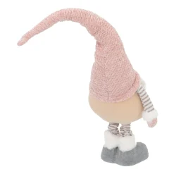 Weihnachtswichtel Mit Teleskopbeinen, Rosa, Stoff, 65 Cm