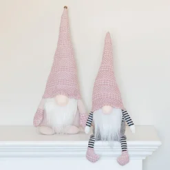 Weihnachtswichtel, Rosa, Stoff, 42 Cm