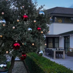 XL Weihnachtskugel Rot, Kunststoff, 15 Cm