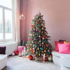 XL Weihnachtskugel Rot, Kunststoff, 15 Cm