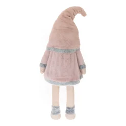 XXL Weihnachtswichtel Mit LED Nase, Rosa, Stoff, 160 Cm