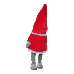 XXL Weihnachtswichtel Mit LED Nase, Rot, Stoff, 160 Cm