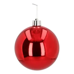 XXXL Weihnachtskugel Rot, Kunststoff, 25 Cm