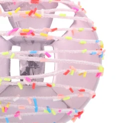 Zarte Rosafarbene Metall Weihnachtskugel